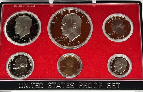 1978 Proof Set U.S. Mint Original Government Packaging OGP Collectible Cover