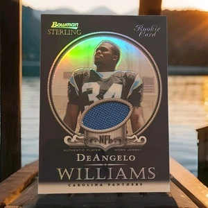 2006 Bowman Sterling Relic Black Refractor /25 DeAngelo Williams RC Panthers SSP - Bild 1 von 3