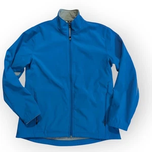 Holloway Soft Shell Jacket Size Large Blue Full Zip Golf Athletic - Picture 1 of 10