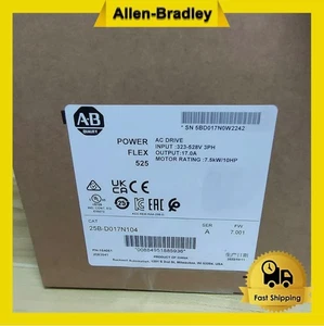 Allen-Bradley PowerFlex 525 25B-D017N104 AC Drive 7.5kw/10HP US STOCK - Picture 1 of 8