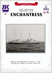 Kartonmodell Admiralitätjacht HMS Enchantress 1:400 JSC - Picture 1 of 12