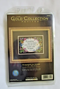 Dimensions Gold Collection Petites "Elegance In Verse" Counted Cross Stitch Kit - Picture 1 of 3
