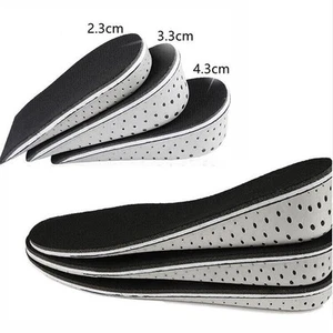 Comfort Memory Foam Shoe Insoles Heel Cushion Lift Inserts Height Increase - Picture 1 of 13