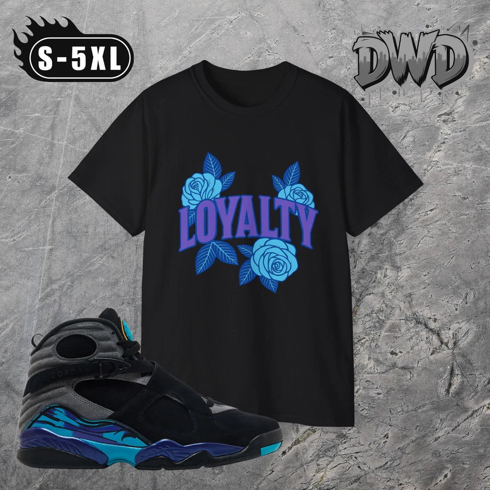 Matching Jordan Sneaker T-Shirt | AQUA 8'S | All Sizes | T-Shirt - Image 1 of 1