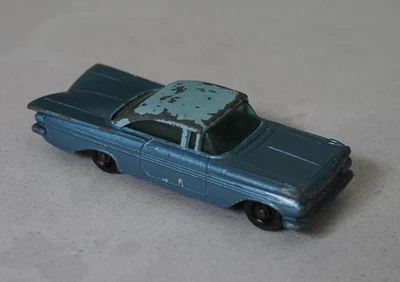 MATCHBOX 57b - CHEVROLET IMPALA - METALLIC BLUE - FAIR CONDITION - NO BOX - Image 1 of 4