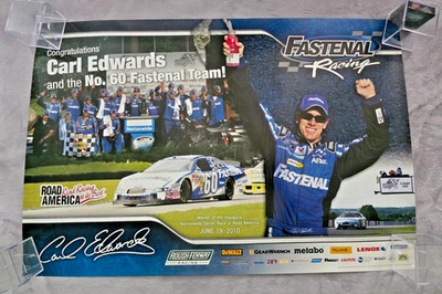 Cartel CARL EDWARDS Fastenal Racing NASCAR Talla 24x36 Foto 1 de 4
