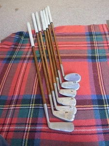 TimewarpGolf - Play Set of Ladies hickory golf irons & putter. Stainless Steel. - Picture 1 of 10