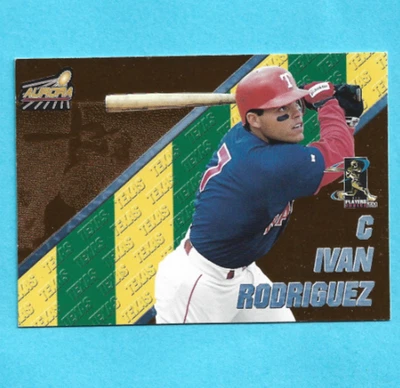 1998 Pacific Aurora - Pennant Fever Ivan Rodriguez #7 - Image 1 of 2