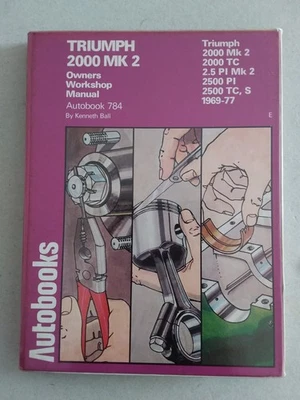 TRIUMPH  2000 MK2   WORKSHOP MANUAL   KENNETH BALL  IN INGLESE - Immagine 1 di 4
