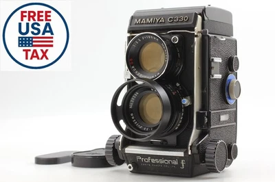 Pro F Blue Dot [Near MINT w/Hood]  Mamiya C330 TLR Camera 105mm F3.5 From JAPAN - Image 1 of 4