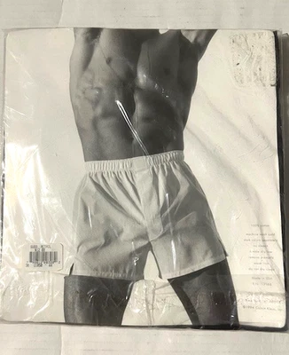 Vtg 1994 New CALVIN KLEIN Mens Cotton Boxer Short Underwear sz 38 USA Deadstock - Image 1 of 4