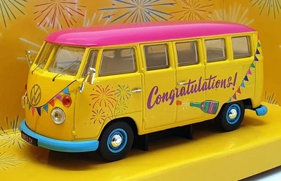 Corgi Appx 9cm Long Diecast CC02736 - VW Campervan - Congratulations - Image 1 of 4