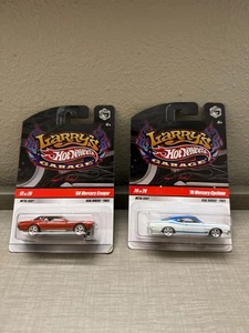 Hot Wheels Lot 2x Larry's Garage '68 Mercury Cougar / 70 Mercury Real Riders J51 - Picture 1 of 1