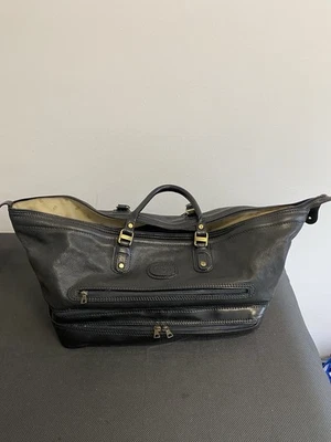 Pelletteria Spigola Leather Vintage Travel Bag Duffle Bag Weekender - Image 1 of 4