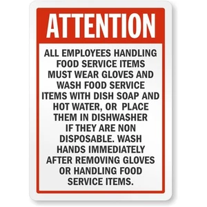 Los empleados que manejan artículos de servicio de alimentos deben usar guantes de aluminio resistentes a la intemperie - Imagen 1 de 1