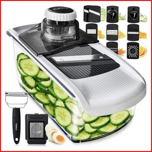 Gemüseschneider Mandoline Gemüsehobel - Gemüse Schneider Gurkenhobel Zw - Bild 1 von 9