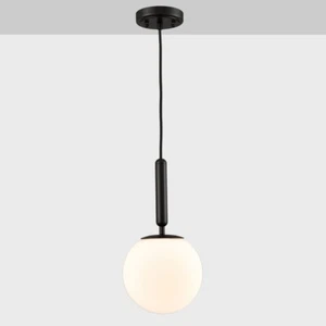 Modern Globe Pendant Lighting for Kitchen Island Black Hanging Ceiling Light - Picture 1 of 9