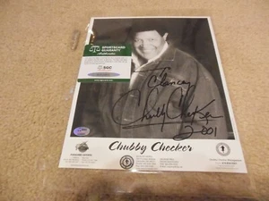 Chubby Checkers Autogramm 8" x 10" Foto SGC Basic Echtheitszertifikat - Bild 1 von 1