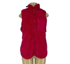 NEW Maurice’s Small Full ZIP Up Fleece Vest Pink Outdoor Cozy 1-19 - Picture 1 of 7