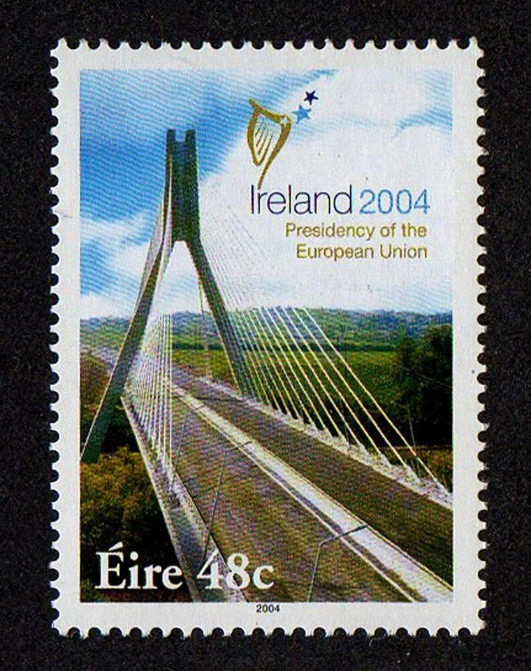 IRLANDA SCOTT # 1527, MNH PRESIDENCIA DE LA UNIÓN EUROPEA AÑO 2004, PUENTE Foto 1 de 1