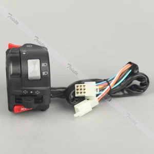 Motorcycle 7/8" Handlebar Horn Turn Signals Hi/Lo Beam Headlight Left Switch Hot - Bild 1 von 6