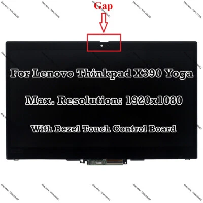 13.3" Lenovo Thinkpad X390 Yoga 20NN 20NQ FHD LCD Display Touch Screen Assembly - Image 1 of 4