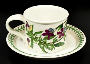 Vintage Portmeirion Botanischer Garten flache Tasse & Untertasse ~ Heartease #1 - Bild 1 von 3