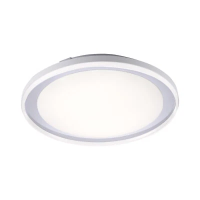 LED Deckenlampe Smart Home rund Chrom IP44 Badezimmer RGB+W Farbwechsel warmweiß - Bild 1 von 4