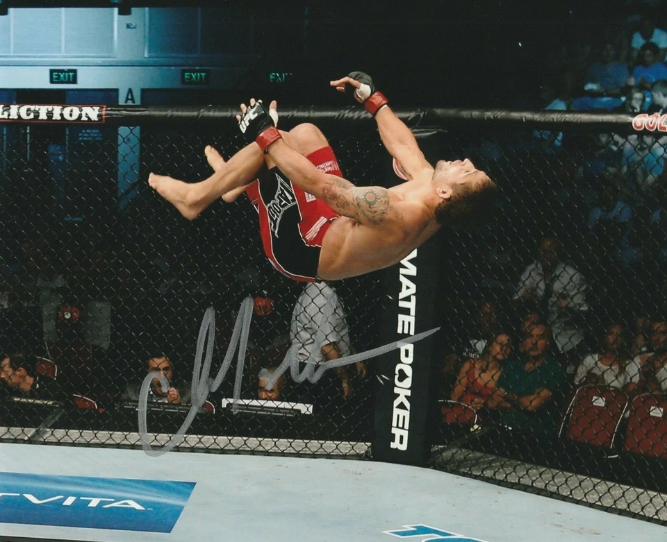 ФОТОГРАФИЯ ЧАДА МЕНДЕСА С АВТОГРАФОМ 8X10 MMA UFC 179 164 БОЙ НОЧЬ WEC TAM C - Изображение 1 из 1