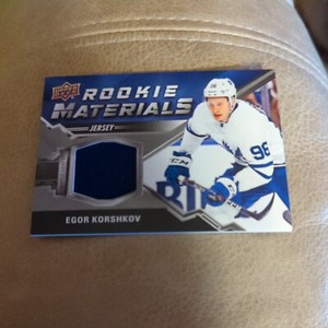 20-21 2020-21 UD 2 Egor Korshkov ROOKIE Materials Jersey #RM-EK Panthers-Leafs