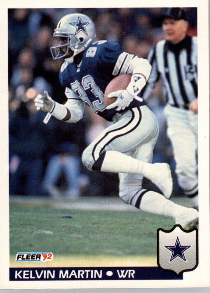 1992 Fleer Football #85 Kelvin Martin - Dallas Cowboys - Image 1 of 2