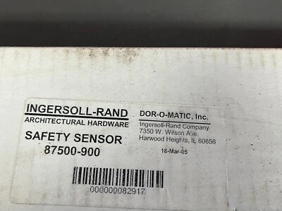 SENSOR DE SEGURIDAD MONTADO EN PUERTA INGERSOLL-RAND/DOR-O-MATIC 87500-900 Foto 1 de 2