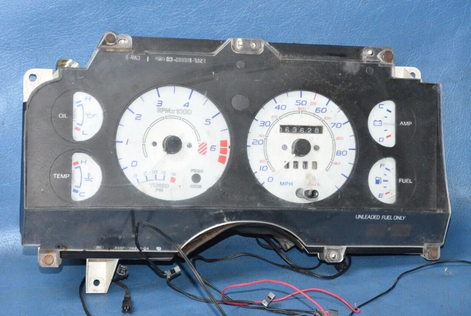1985-88 Ford Thunderbird Turbo Coupe Instrument Gauge Cluster Tachometer Speedo - Imagem 1 de 4