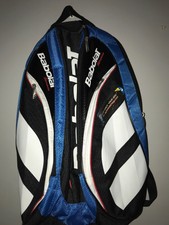 Babolat Team Backpack Tennis Bag Blue Black Shoulder Carry 5 Pocket