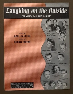 Laughing On The Outside for Piano Vintage Sheet Music by Bernie Wayne 1946 - Picture 1 of 3