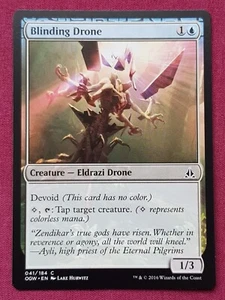 Magic The Gathering OATH OF THE GATEWATCH BLINDING DRONE devoid card MTG - Foto 1 di 2