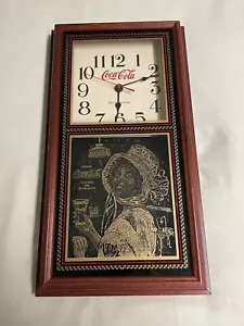 Vintage 1994 Coca-Cola Toy Town Clock 12.5" Mini Grandfather Clock - Picture 1 of 5