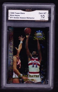 1996-97 TOPPS STARS #71 ELVIN HAYES GOLDEN SEASON REFRACTOR GMA 10 GEM MINT - Picture 1 of 3