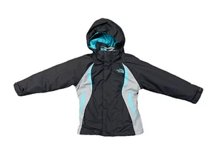 THE NORTH FACE TriClimate Hooded 3-in-1 grau Winter Ski Jacke Mädchen Gr. 5 XXS - Bild 1 von 17