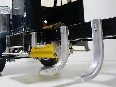 2 Pair Aluminum J style Fuel Gas Tank Mount Tamiya RC 1/14 Knight King Hauler - Image 1 of 3