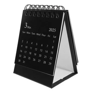 Small Desk Calendar 2025 Desktop 2024-2025 Calendar Mini Monthly Calendar Off... - Picture 1 of 8