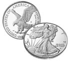 2021-W American Eagle eine Unze Silbermünze (21EAN).  Typ 2 in der Hand