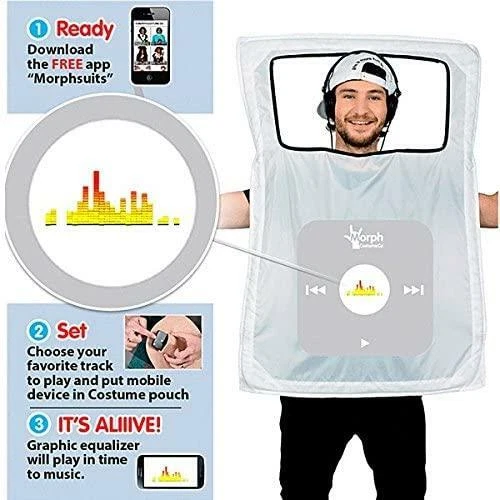 Traje Morph Personalizable Jugador de MP3 Talla Única Adulto Elegante Vestido Disfraz Foto 1 de 1