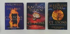 CJ Lyons Fatal Insomnia all 3 - Sleepless Stars, Farewell Dreams, Raging Dawn - Picture 1 of 2
