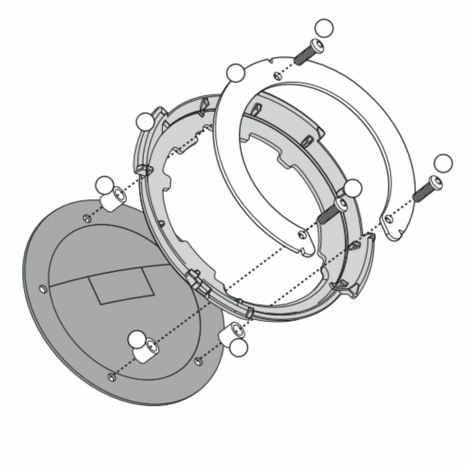KAPPA BF04K FLANGE FOR TANKLOCK BAGS KAWASAKI 1000 ZX10R NINJA 2010-2012 - Image 1 of 1