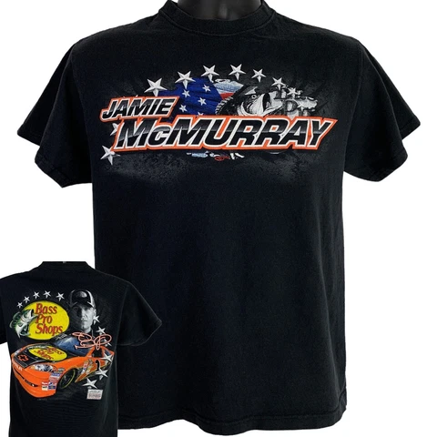 Jamie McMurray Bass Pro Shop T Shirt NASCAR Motorsports Auto Racing Tee Medium Cover
