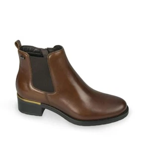 SCARPE STIVALETTI STIVALE DONNA VALLEVERDE 46011 PELLE MARRONE ORIGINALE AI 2024 - Foto 1 di 1