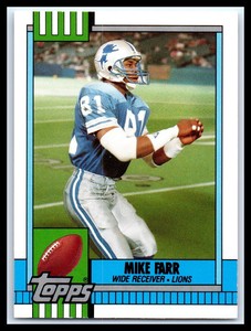 1990 Topps Traded #91T Mike Farr   Near mint or better Rookie  Football Card