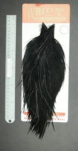 Whiting Silver Grade Black Rooster Neck Cape Lot-SF 194 - Picture 1 of 9