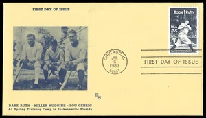 1983 Babe Ruth FDC Spring Training Camp in Florida H&M Covers Cachet - Picture 1 of 2
